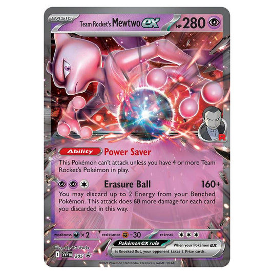 Pokemon - SV Black Star Promos - Team Rocket's Mewtwo ex - SVP205