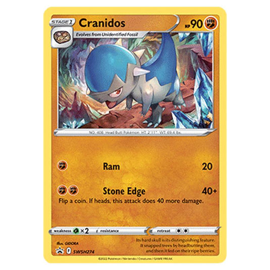 Pokemon - SWSH Black Star Promos - Cranidos SWSH274