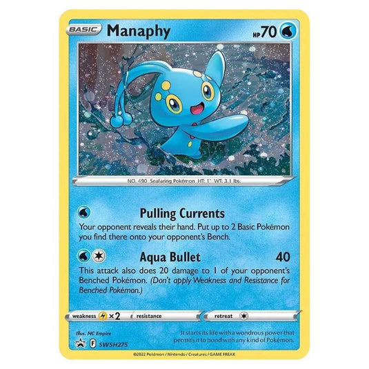 Pokemon - SWSH Black Star Promos - Manaphy SWSH275
