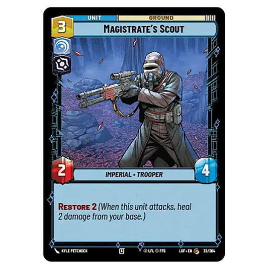Magistrate's Scout  card from the Star Wars Unlimited set Legends of the Force