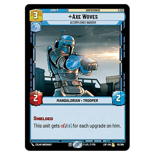 Axe Woves Accomplished Warrior  card from the Star Wars Unlimited set Legends of the Force
