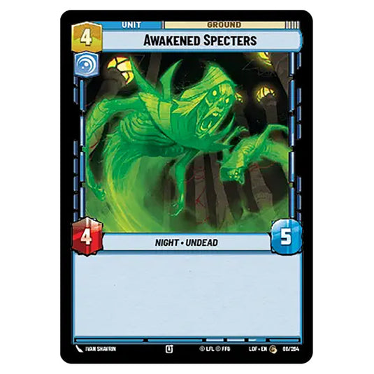 Awakened Specters  card from the Star Wars Unlimited set Legends of the Force