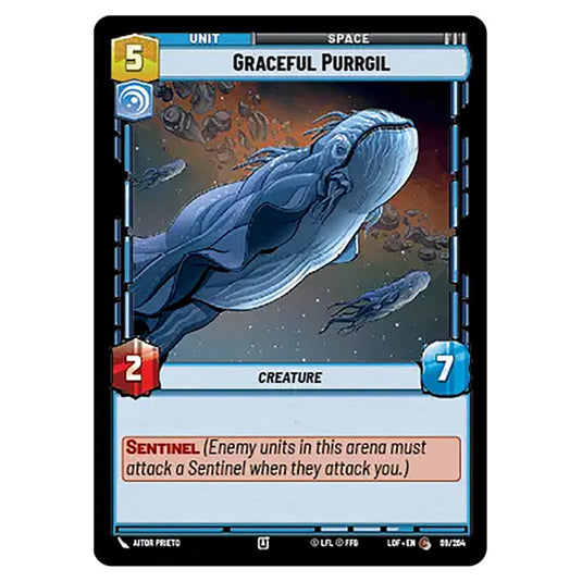 Graceful Purrgil  card from the Star Wars Unlimited set Legends of the Force