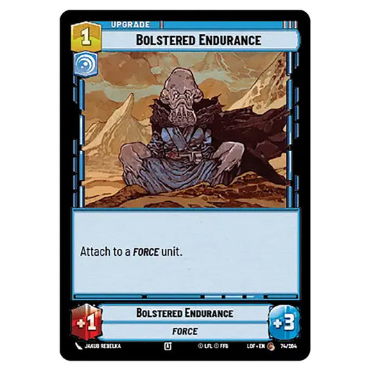Bolstered Endurance  card from the Star Wars Unlimited set Legends of the Force