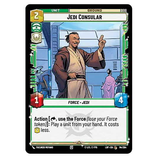 Jedi Consular  card from the Star Wars Unlimited set Legends of the Force