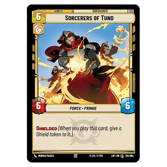 Sorcerers of Tund  card from the Star Wars Unlimited set Legends of the Force