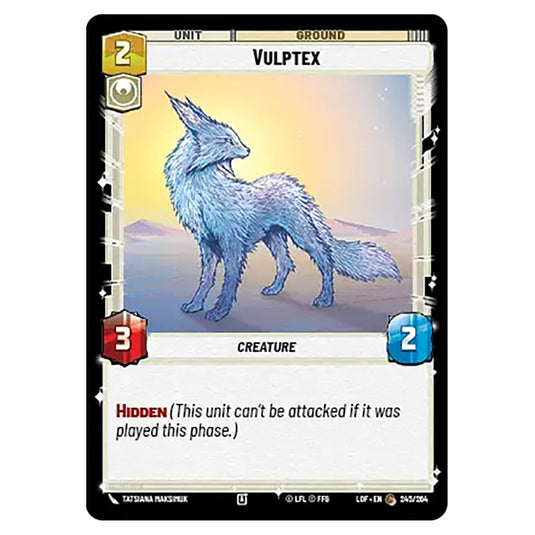Vulptex  card from the Star Wars Unlimited set Legends of the Force