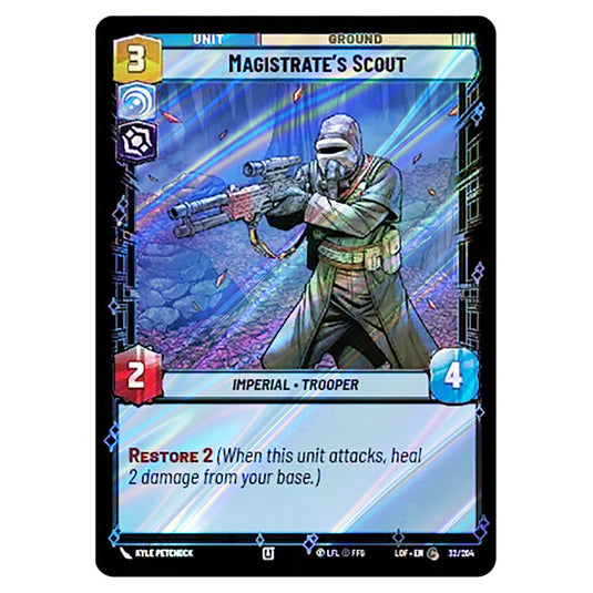 Magistrate's Scout  card from the Star Wars Unlimited set Legends of the Force