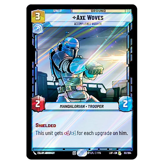 Axe Woves Accomplished Warrior  card from the Star Wars Unlimited set Legends of the Force