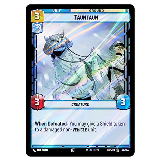 Tauntaun  card from the Star Wars Unlimited set Legends of the Force