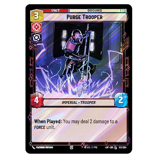 Purge Trooper  card from the Star Wars Unlimited set Legends of the Force