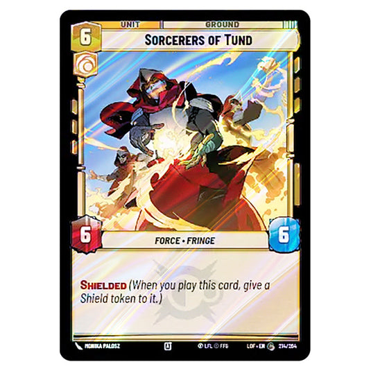 Sorcerers of Tund  card from the Star Wars Unlimited set Legends of the Force