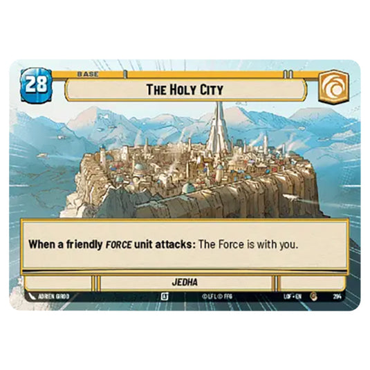 The Holy City  card from the Star Wars Unlimited set Legends of the Force