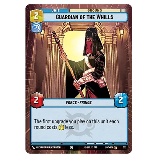Guardian of the Whills  card from the Star Wars Unlimited set Legends of the Force