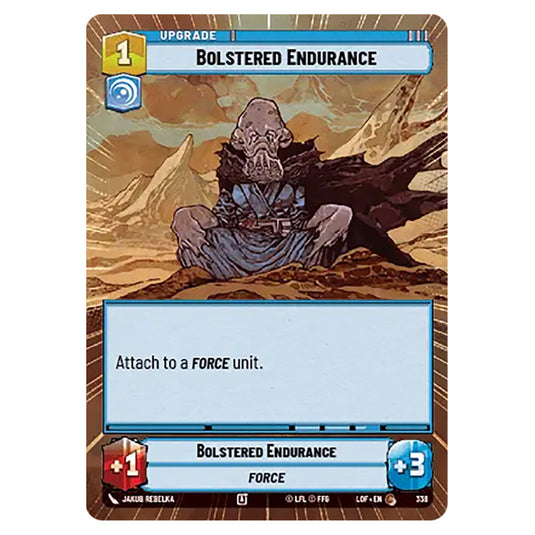 Bolstered Endurance  card from the Star Wars Unlimited set Legends of the Force
