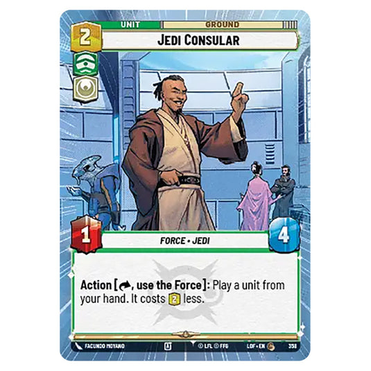 Jedi Consular  card from the Star Wars Unlimited set Legends of the Force