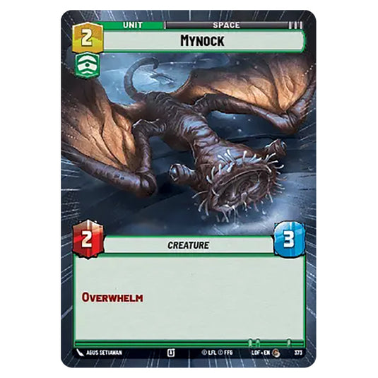 Mynock  card from the Star Wars Unlimited set Legends of the Force