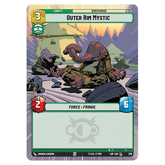 Outer Rim Mystic  card from the Star Wars Unlimited set Legends of the Force