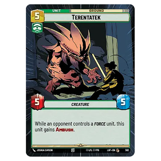 Terentatek  card from the Star Wars Unlimited set Legends of the Force