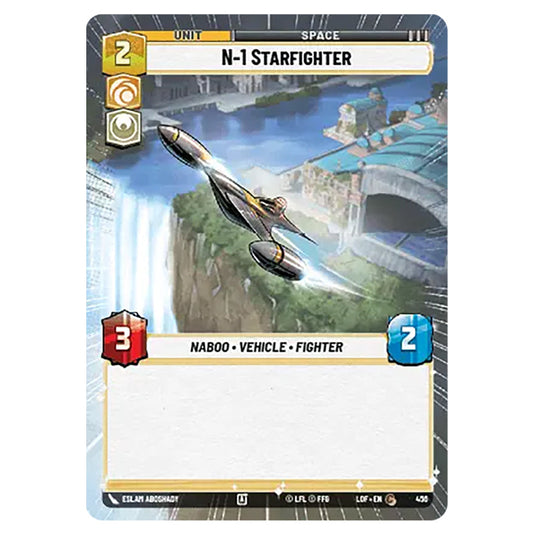 N-1 Starfighter  card from the Star Wars Unlimited set Legends of the Force