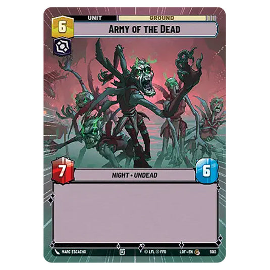 Army of the Dead  card from the Star Wars Unlimited set Legends of the Force