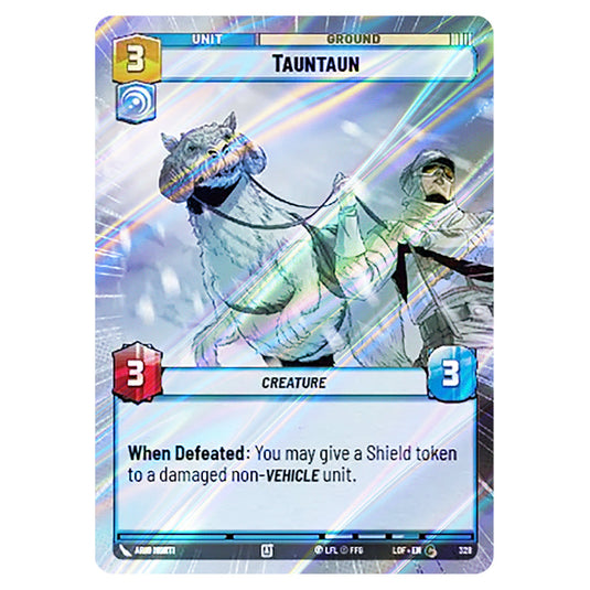 Tauntaun  card from the Star Wars Unlimited set Legends of the Force
