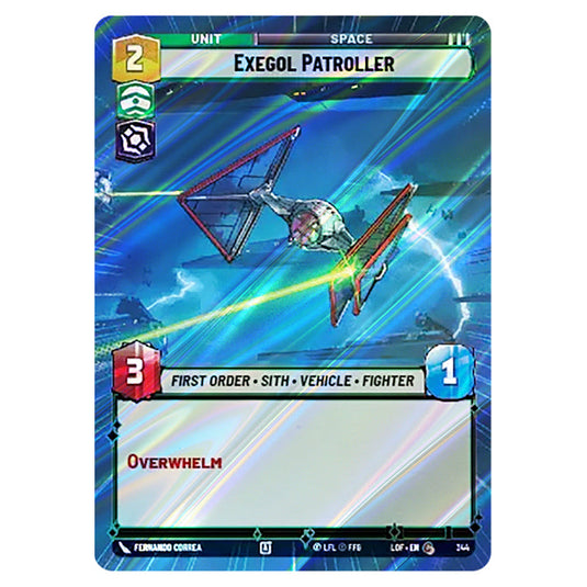 Exegol Patroller  card from the Star Wars Unlimited set Legends of the Force