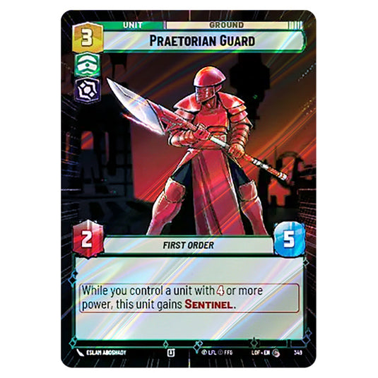 Praetorian Guard  card from the Star Wars Unlimited set Legends of the Force