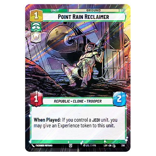 Point Rain Reclaimer  card from the Star Wars Unlimited set Legends of the Force