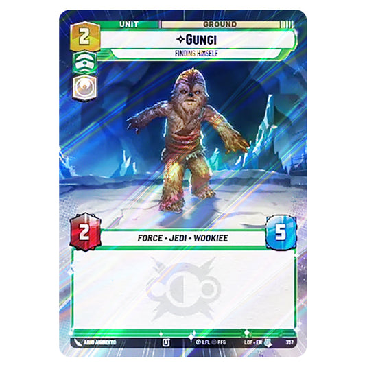 Gungi Finding Himself  card from the Star Wars Unlimited set Legends of the Force