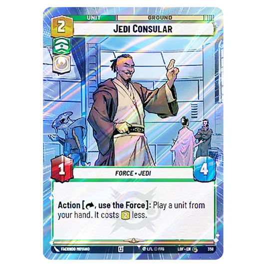 Jedi Consular  card from the Star Wars Unlimited set Legends of the Force