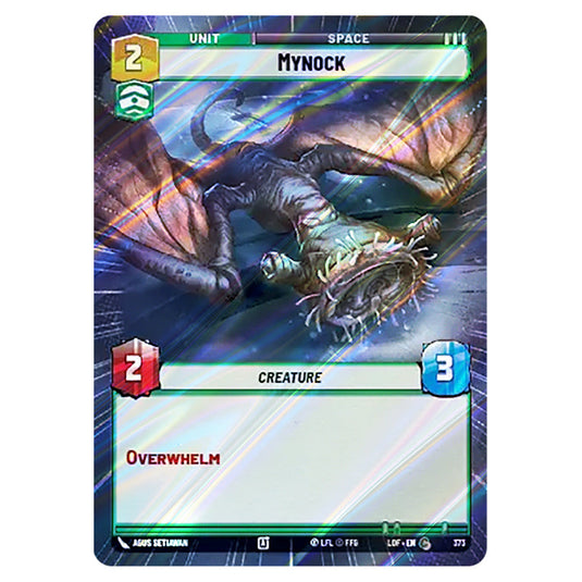 Mynock  card from the Star Wars Unlimited set Legends of the Force