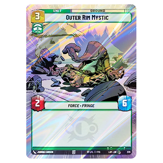 Outer Rim Mystic  card from the Star Wars Unlimited set Legends of the Force