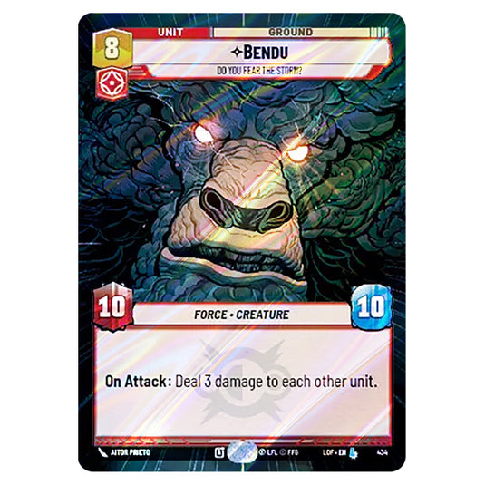 Bendu Do You Fear the Storm?  card from the Star Wars Unlimited set Legends of the Force