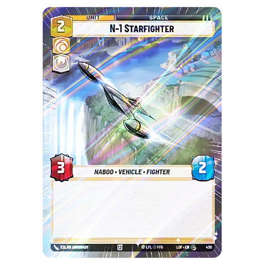 N-1 Starfighter  card from the Star Wars Unlimited set Legends of the Force