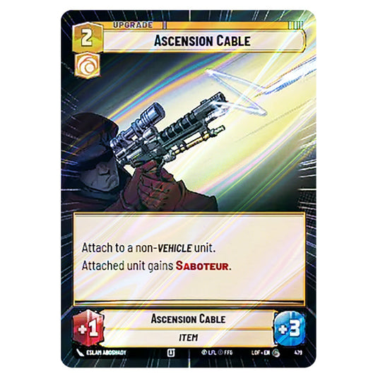 Ascension Cable  card from the Star Wars Unlimited set Legends of the Force