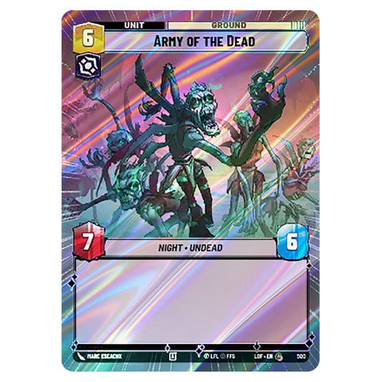 Army of the Dead  card from the Star Wars Unlimited set Legends of the Force