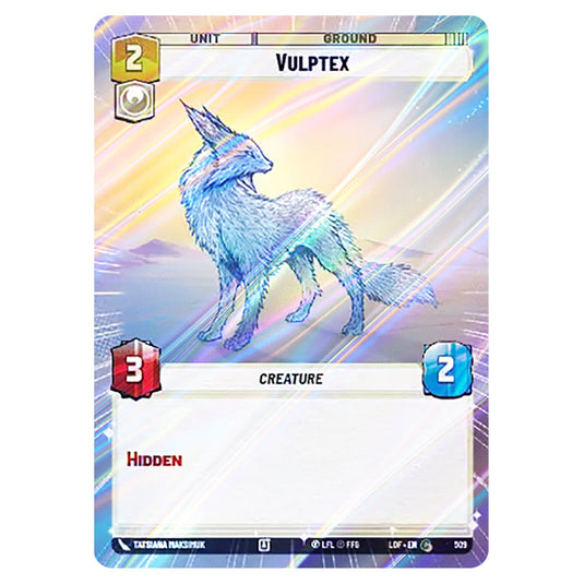 Vulptex  card from the Star Wars Unlimited set Legends of the Force