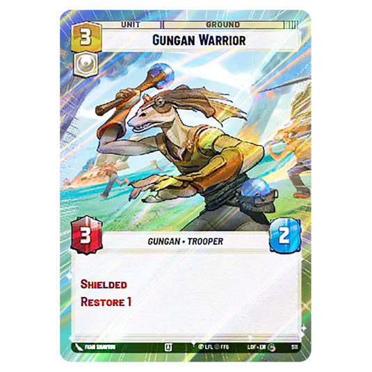 Gungan Warrior  card from the Star Wars Unlimited set Legends of the Force