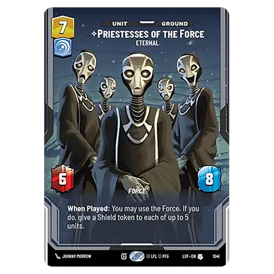 Priestesses of the Force Eternal  card from the Star Wars Unlimited set Legends of the Force