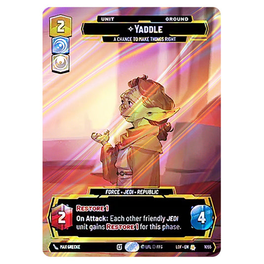Yaddle A Chance To Make Things Right  card from the Star Wars Unlimited set Legends of the Force