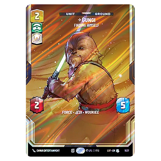 Gungi Finding Himself  card from the Star Wars Unlimited set Legends of the Force