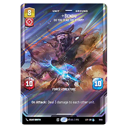 Bendu Do You Fear the Storm?  card from the Star Wars Unlimited set Legends of the Force