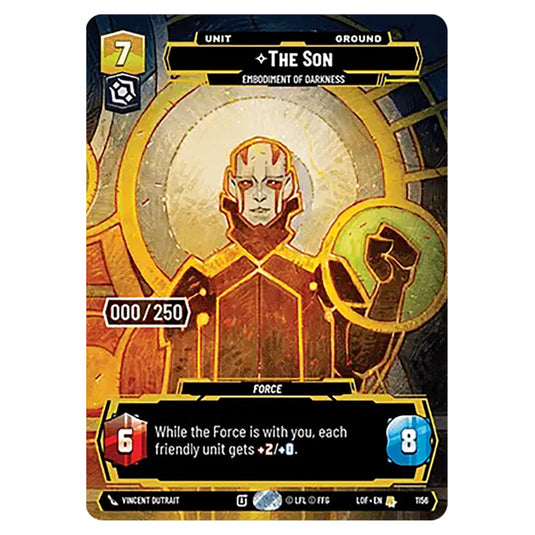 The Son Embodiment of Darkness  card from the Star Wars Unlimited set Legends of the Force