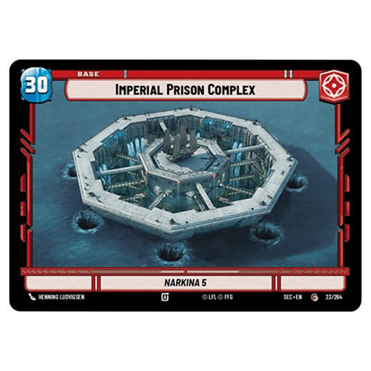 Imperial Prison Complex card from the Star Wars Unlimited Set Secrets of Power