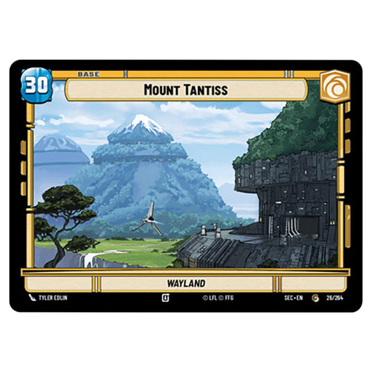 Mount Tantiss card from the Star Wars Unlimited Set Secrets of Power