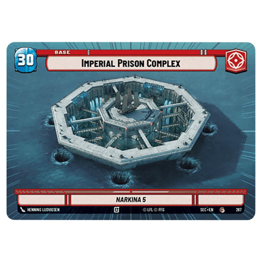 Imperial Prison Complex card from the Star Wars Unlimited Set Secrets of Power