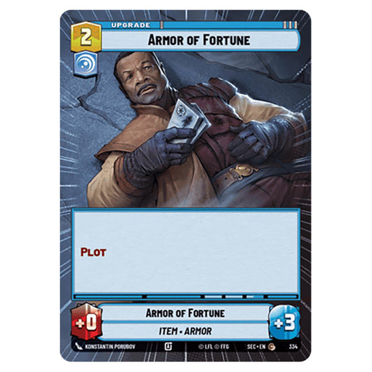 Armor of Fortune card from the Star Wars Unlimited Set Secrets of Power