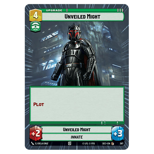 Unveiled Might card from the Star Wars Unlimited Set Secrets of Power