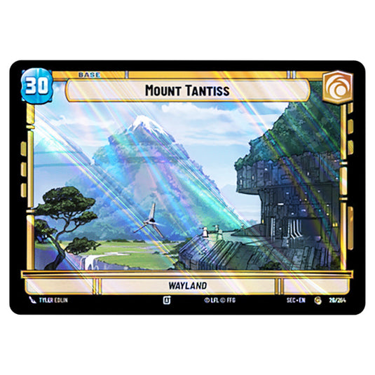 Mount Tantiss card from the Star Wars Unlimited Set Secrets of Power